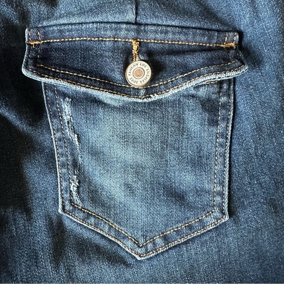 KANCAN Women's Mid-Rise Flap Pocket Flare Jeans - Size 27 - Picture 11 of 14